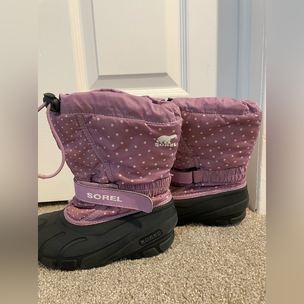 Sorel Flurry Print Polka Dot Winter Boots